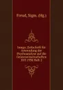 Imago. Zeitschrift fur Anwendung der Psychoanalyse auf die Geisteswissenschaften XVI 1930 Heft 2 - Sigmund Freud