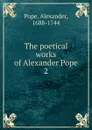 The poetical works of Alexander Pope - Pope Alexander