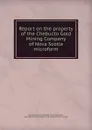 Report on the property of the Chebucto Gold Mining Company of Nova Scotia microform - John Campbell