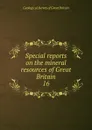 Special reports on the mineral resources of Great Britain - Geological Survey of Great Britain
