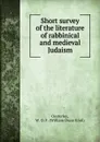 Short survey of the literature of rabbinical and medieval Judaism - William Oscar Emil Oesterley