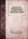 Speech of Sir Wm. Molesworth, Bart., M.P., in the House of Commons, on Tuesday, 25th July, 1848 microform - William Molesworth
