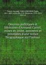 Oeuvres politiques et litteraires d.Armand Carrel - Armand Carrel