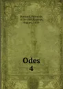 Odes - Pierre de Ronsard