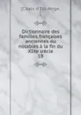 Dictionnaire des familles francaises anciennes ou notables a la fin du XIXe siecle - Chaix d'Est-Ange