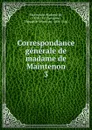 Correspondance generale de madame de Maintenon - Madame de Maintenon