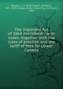 The Insolvent Act of 1864 microform - John J. C. Abbott