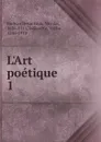 L.Art poetique - Nicolas Boileau Despreaux