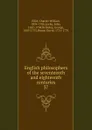 English philosophers of the seventeenth and eighteenth centuries - Eliot Charles William
