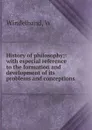 History of philosophy - W. Windelband