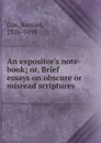 An expositor.s note-book - Samuel Cox