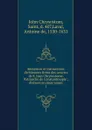 Sentences et instructions chretiennes tirees des oeuvres de S. Jean Chrysostome, Patriarche de Constantinople - John Chrysostom