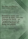 Sentimens d.une ame touchee de Dieu - Jean-Baptiste Massillon