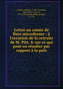 Lettre au comte de Bute microforme - William Guthrie