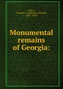 Monumental remains of Georgia - Charles Colcock Jones