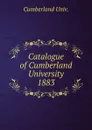 Catalogue of Cumberland University - Cumberland Univ