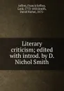 Literary criticism - Francis Jeffrey