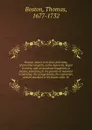 Human nature in its four-fold state, of primitive integrity, entire depravity, begun recovery, and consummate happiness or misery - Thomas Boston