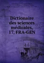 Dictionaire des sciences medicales - François Pierre Chaumeton