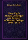 Sixty-Eigth Annual Catalogue and Register of Howard College 1909 - 1910 - Howard College