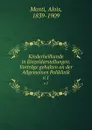 Kinderheilkunde in Einzeldarstellungen. Vortrage gehalten an der Allgemeinen Poliklinik - Alois Monti