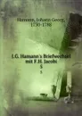 J.G. Hamann.s Briefwechsel mit F.H. Jacobi - Johann Georg Hamann