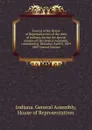 Journal of the House of Representatives of the state of Indiana, during the special session of the General Assembly, commencing Thursday, April 8, 1869. - Indiana. General Assembly