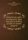 God and our right - John Herbert Slater