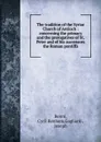 The tradition of the Syriac Church of Antioch - Cyril Benham Benni