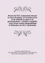 Proces de M.F. Lamennais devant la Cour d.assises, a l.occasion d.un ecrit intitule Le pays et le gouvernement - Félicité Robert de Lamennais