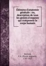 Elemens d.anatomie generale - Pierre Auguste Béclard