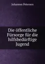 Die offentliche Fursorge fur die hilfsbedurftige Jugend - Johannes Petersen