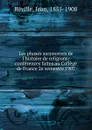 Les phases successives de l.histoire de religions - Jean Réville