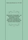 Botanische Grammatik - James Edward Smith