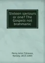 Sixteen saviours or one. The Gospels not brahmanic - John T. Perry