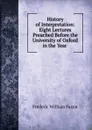 History of Interpretation - F. W. Farrar
