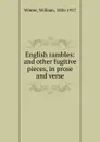 English rambles - William Winter