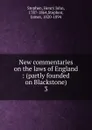 New commentaries on the laws of England - Stephen Henry John