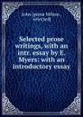 Selected prose writings - John prose Milton