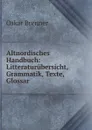 Altnordisches Handbuch - Oskar Brenner