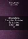Revolution francaise - Louis Blanc