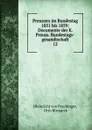 Preussen im Bundestag 1851 bis 1859 - Heinrich von Poschinger