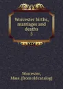 Worcester births, marriages and deaths - Mass Worcester