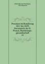 Preussen im Bundestag 1851 bis 1859 - Heinrich von Poschinger