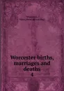 Worcester births, marriages and deaths - Mass Worcester