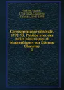 Correspondance generale, 1792-95. Publiee avec des notes historiques et biographiques par Etienne Charavay - Lazare Carnot