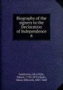 Biography of the signers to the Declaration of Independence - John Sanderson