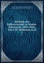 Statistik der Volkwirtschaft in Nieder-Osterreich, 1855-1866. Von F.W. Hofmann et al. - F.W. Hofmann