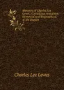 Memoirs of Charles Lee Lewes - Charles Lee Lewes