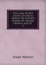The Lives of John Donne - Walton Izaak